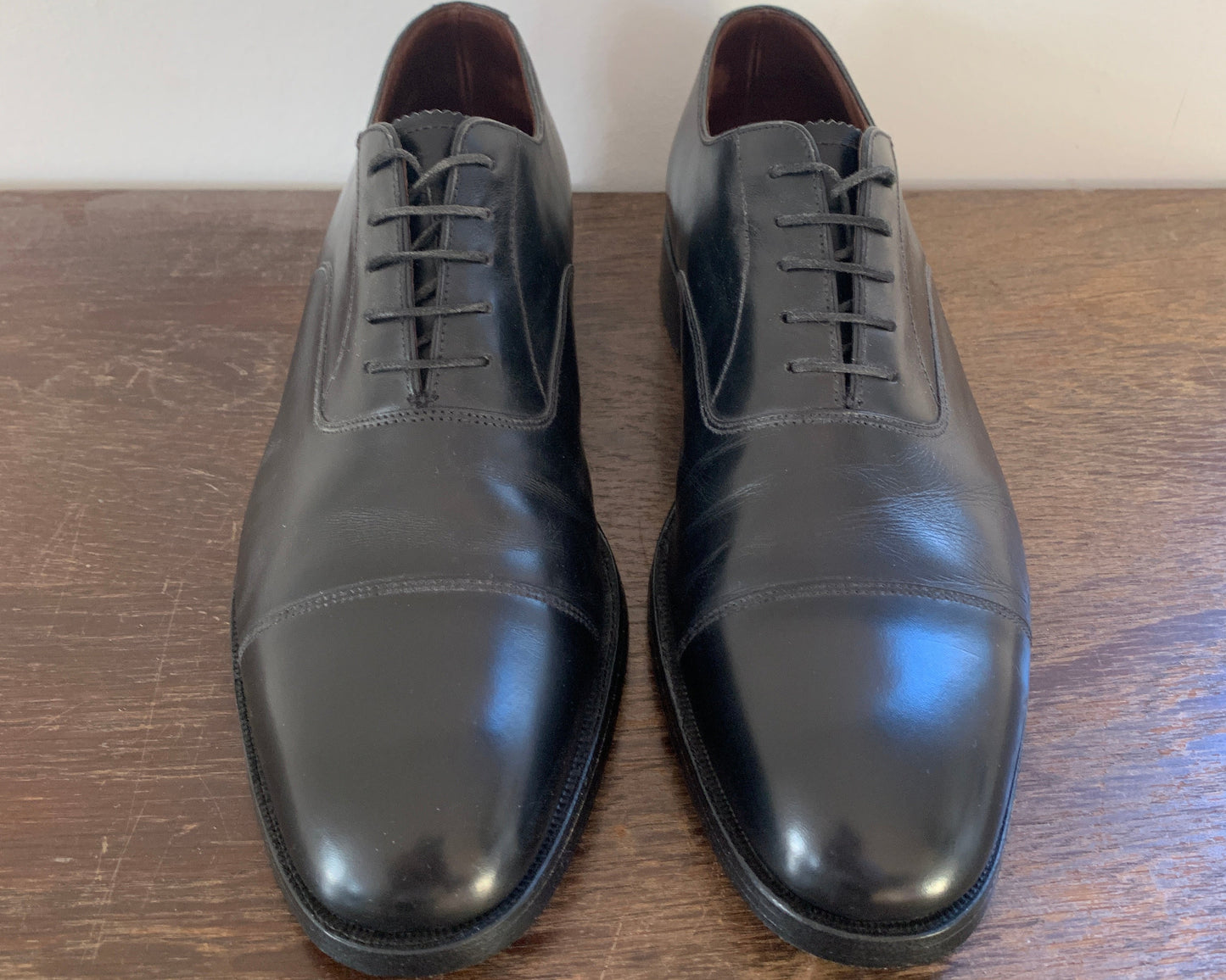 Charles Tyrwhitt Oxford Lederschuhe Schwarz 40