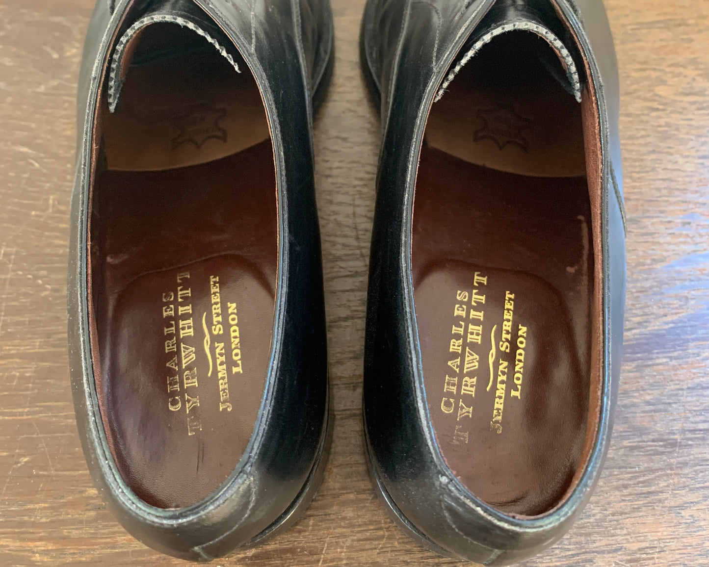 Charles Tyrwhitt Oxford Lederschuhe Schwarz 40