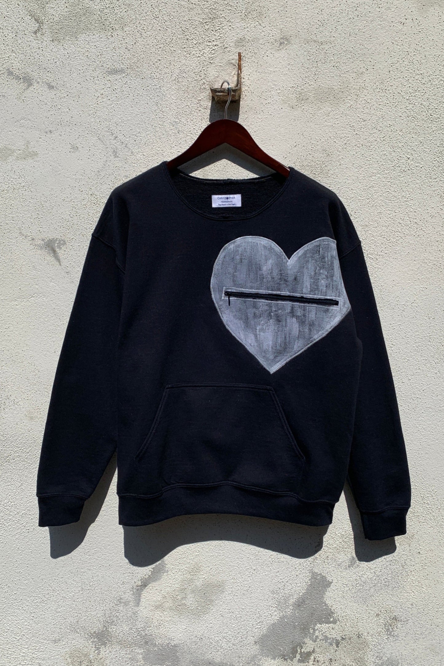 Upcycling Deep Sweater Schwarz XL