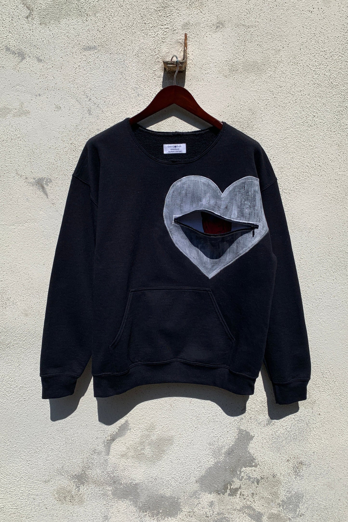 Upcycling Deep Sweater Schwarz XL