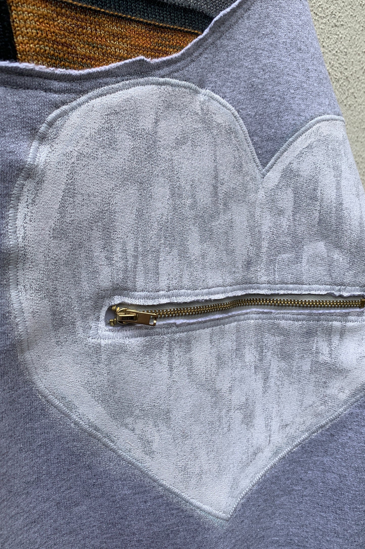 Upcycling Deep Vintage Sweater Grau L