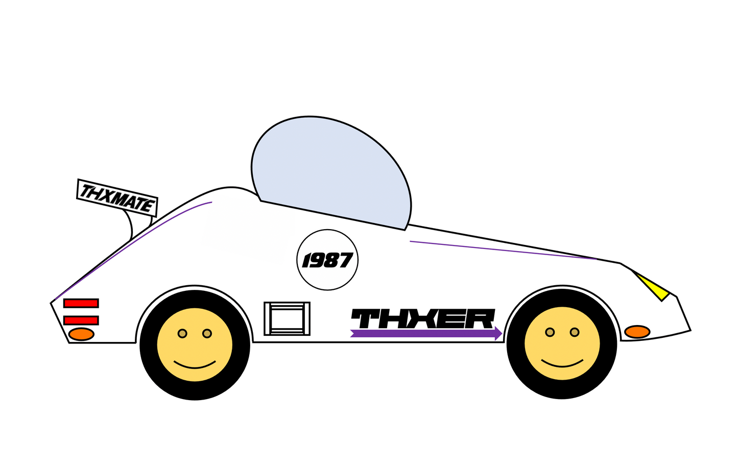 THXER Modellauto & 5 Prototypen