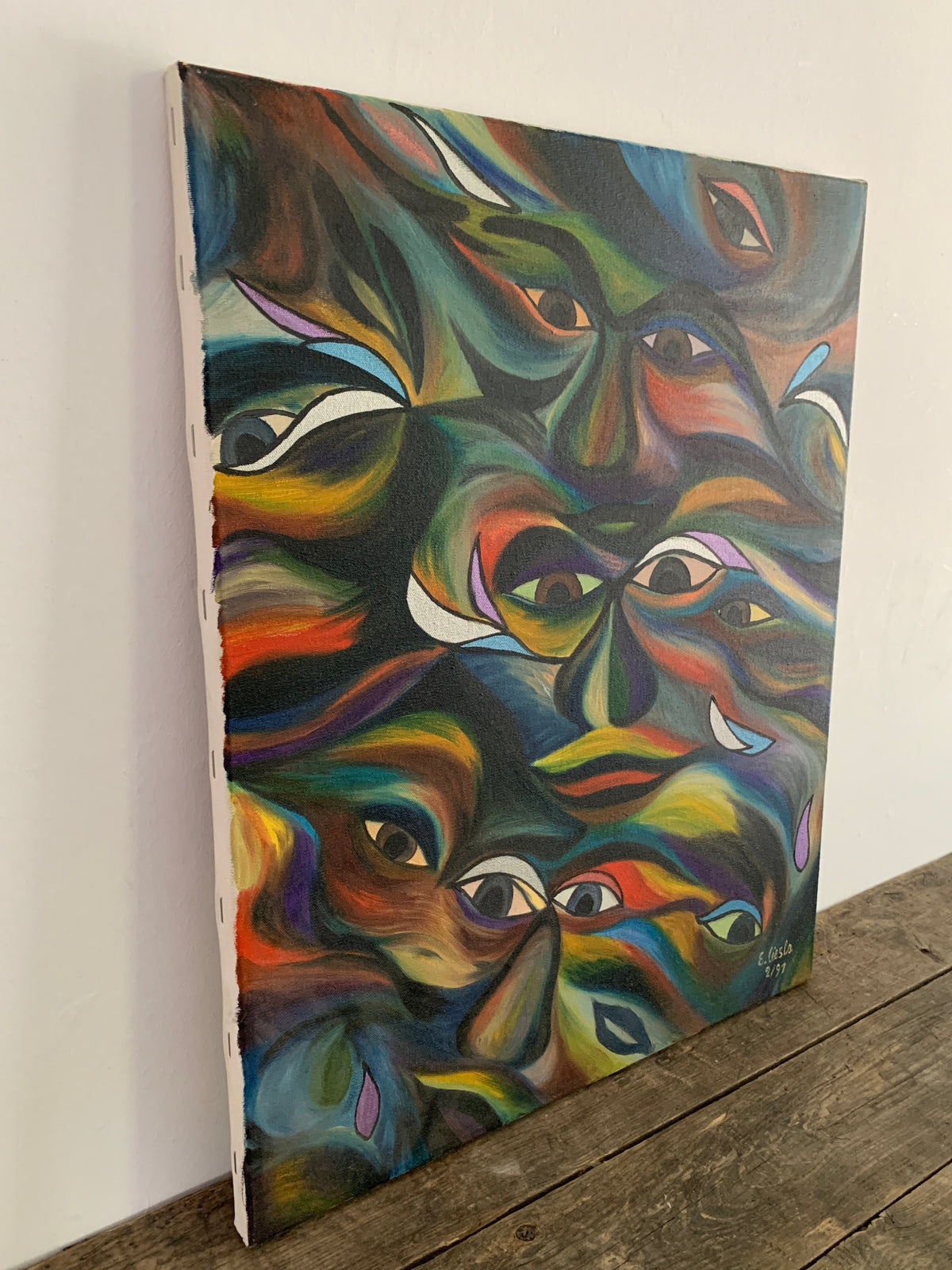 E. Ciesla 2/91 Acrylgemälde