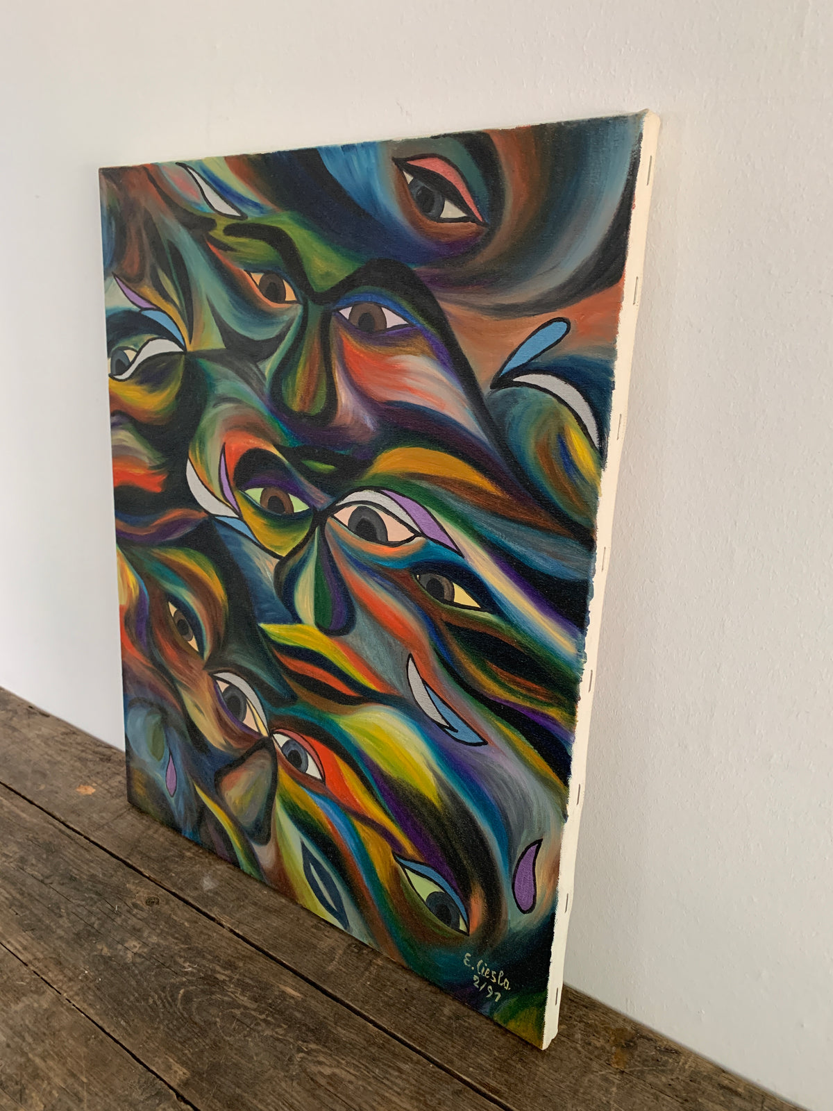 E. Ciesla 2/91 Acrylgemälde