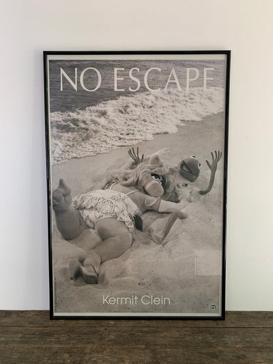 No Escape Kermit Clein Poster mit Aluminiumrahmen