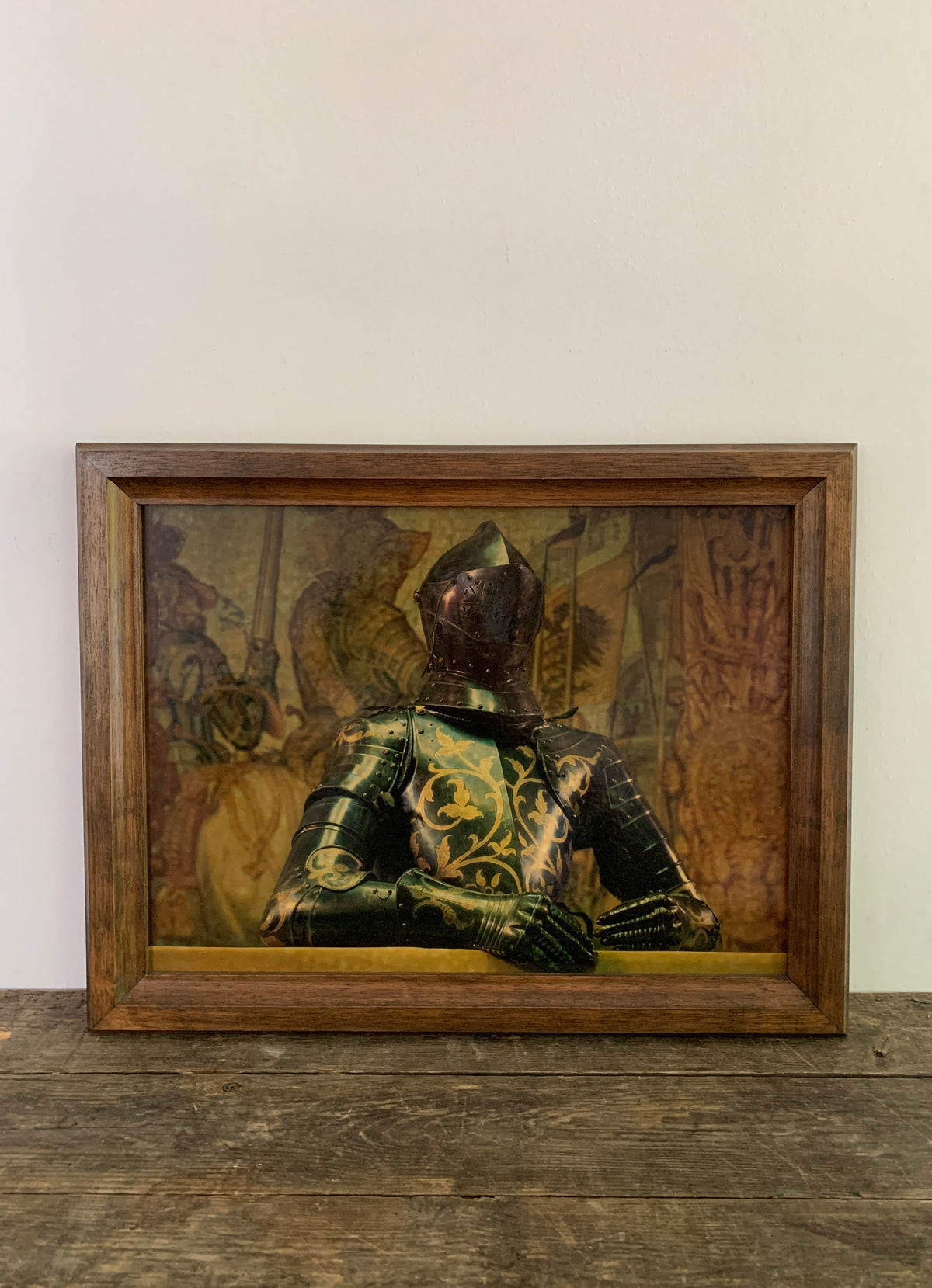 Ritter Kunstdruck mit Holzrahmen