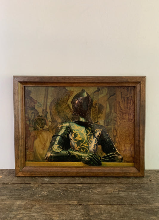 Kurfürst Christian I. von Sachsen Prunkrüstung Kunstdruck mit Holzrahmen