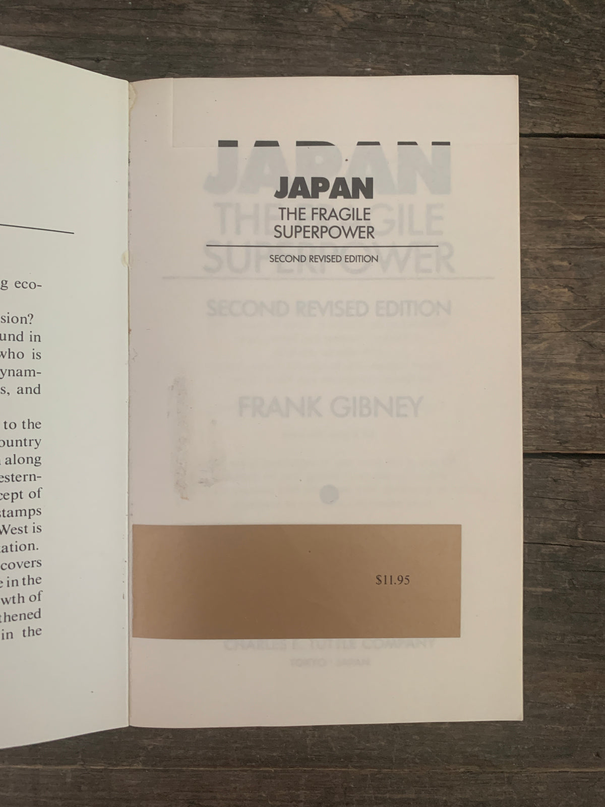 Japan The Fragile Super Power von Frank Gibney