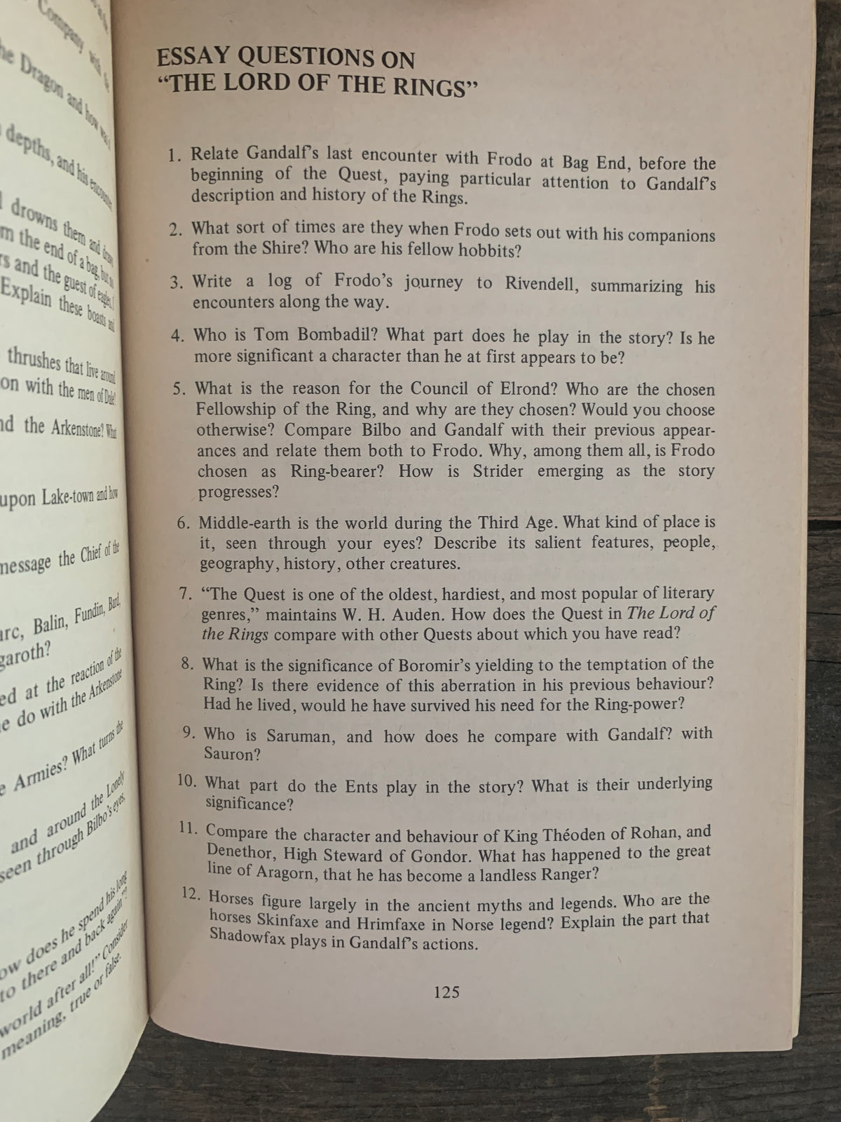 Tolkien, The Lord of the Rings, The Hobbit Notes von William Ready
