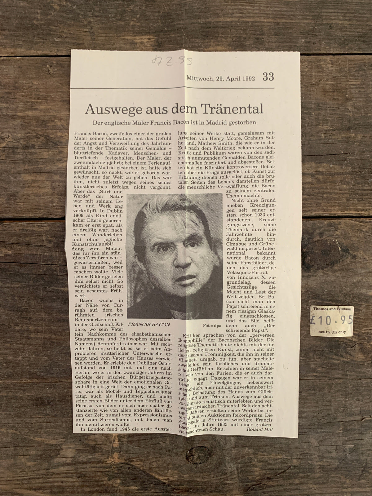 Francis Bacon von John Russel