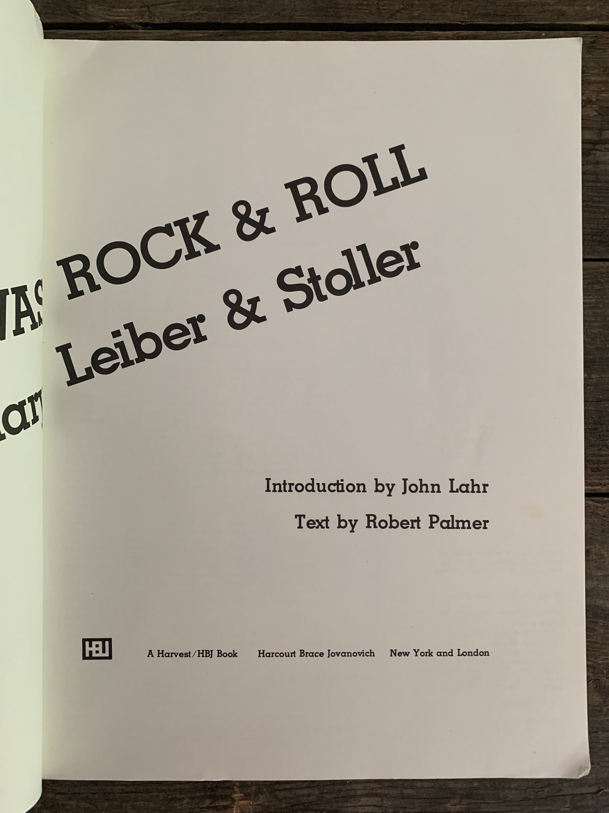 Baby, That Was Rock & Roll, The Legendary Leiber & Stoller von John Lahr & Robert Palmer
