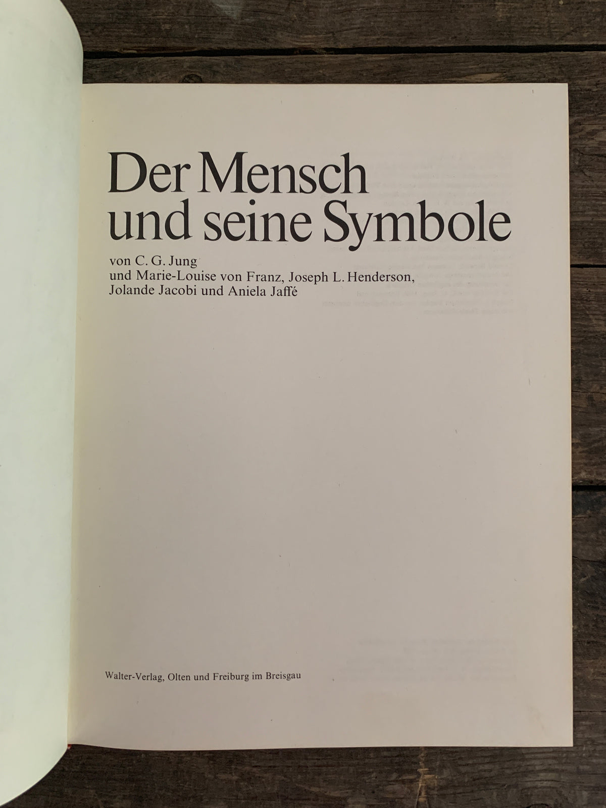 C. G. Jung Der Mensch und seine Symbole von Carl Gustav Jung, Marie-Louise von Franz, Joseph L. Henderson, Jolande Jacobi und Aniela Jaffé