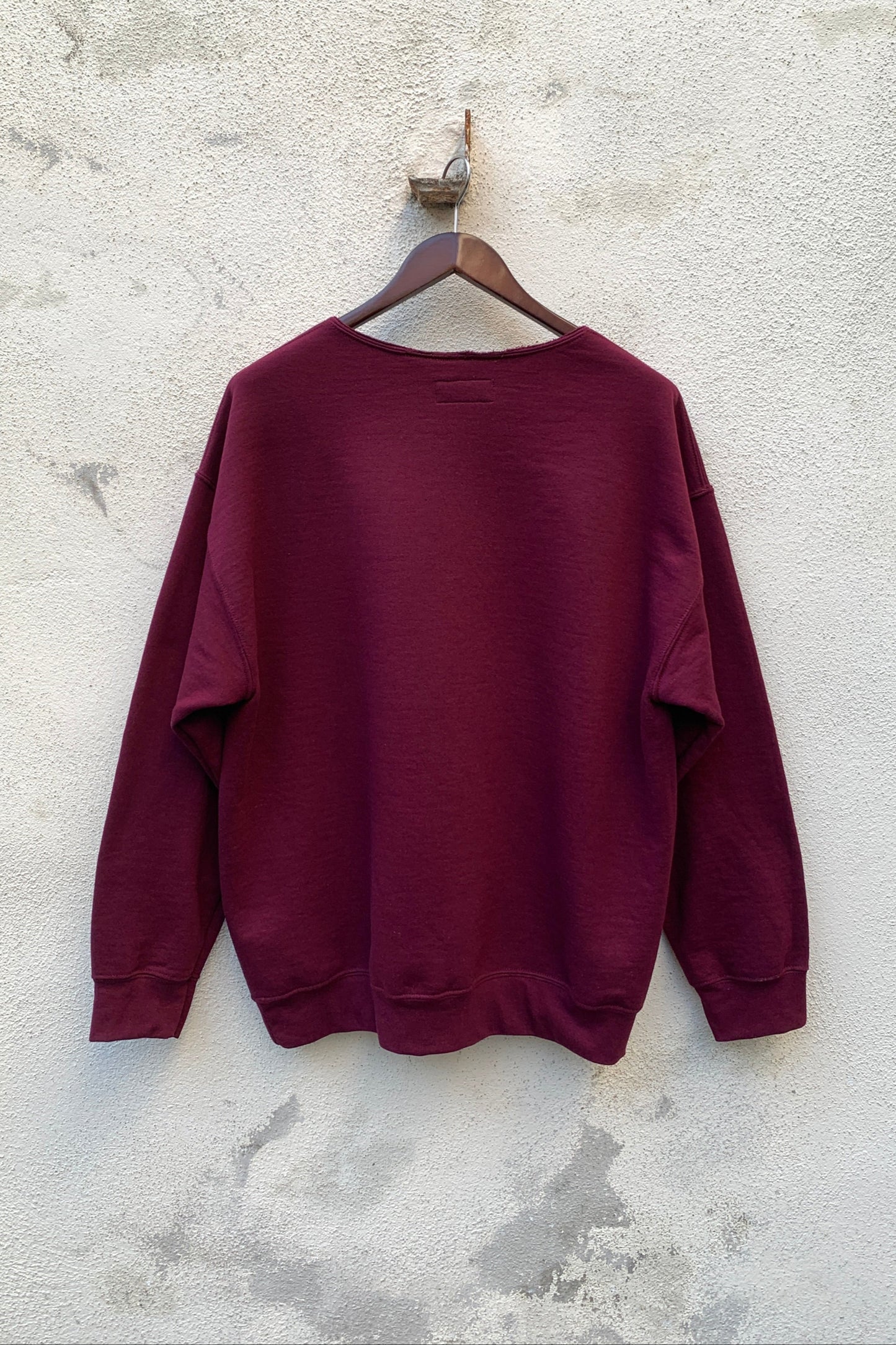 Upcycling Deep Sweater Bordeauxrot XL