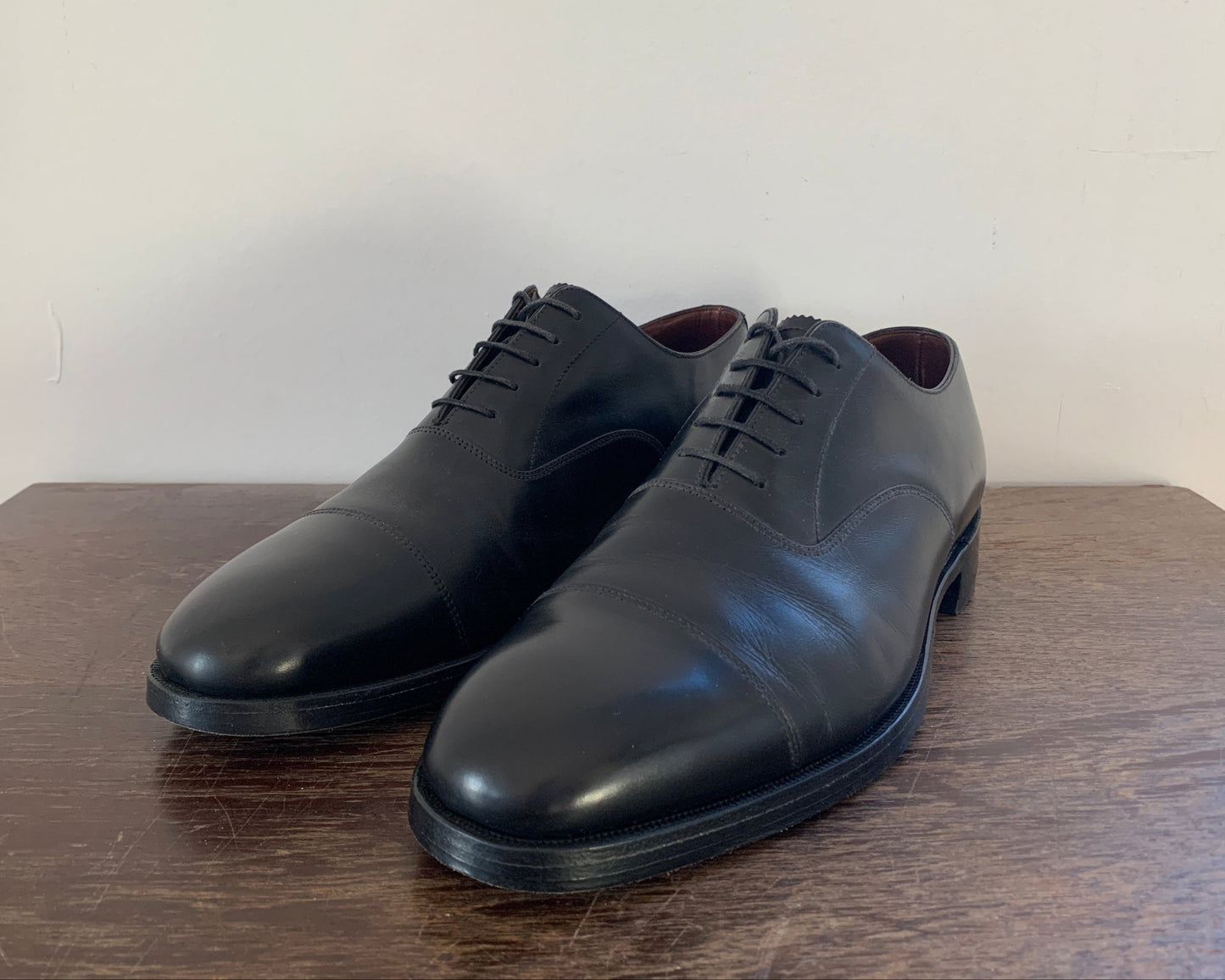 Charles Tyrwhitt Oxford Lederschuhe Schwarz 40