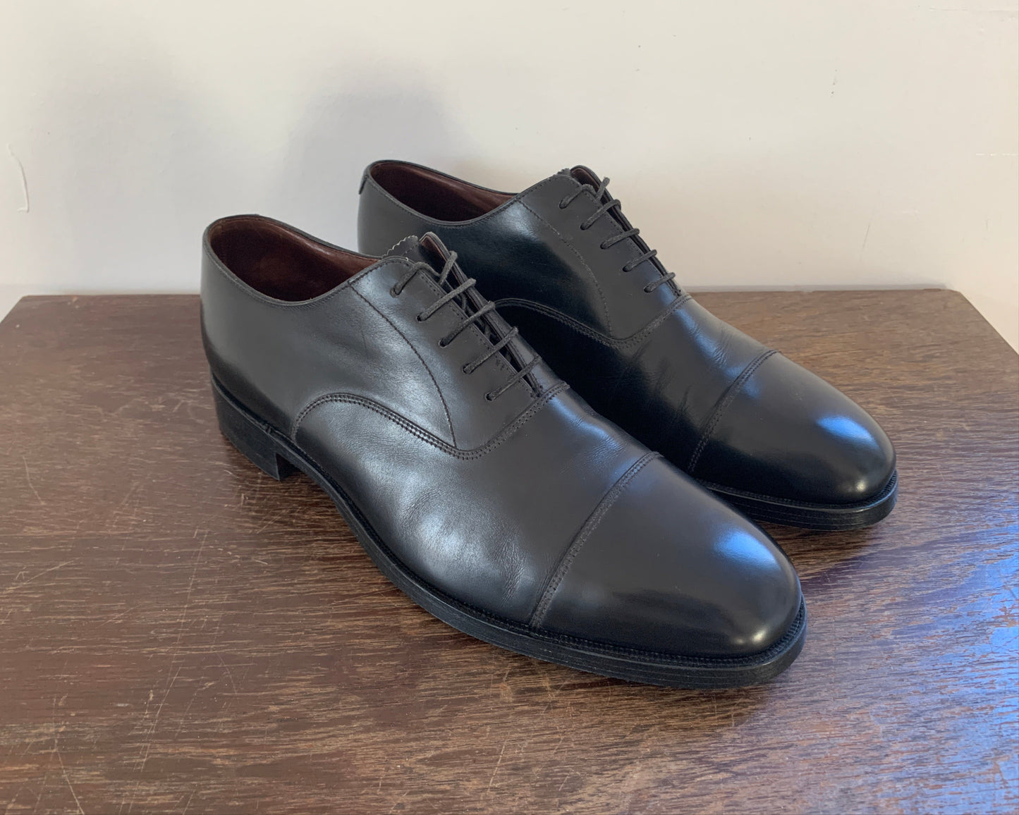 Charles Tyrwhitt Oxford Lederschuhe Schwarz 40