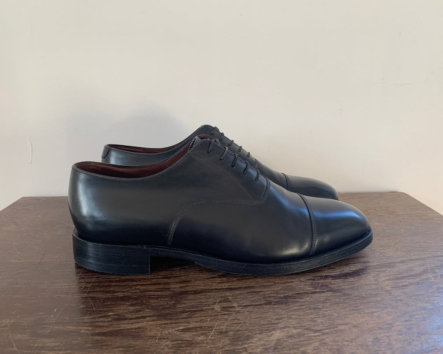 Charles Tyrwhitt Oxford Lederschuhe Schwarz 40