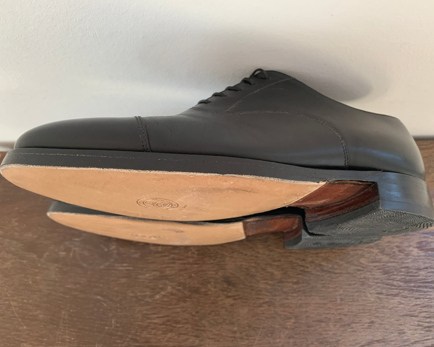 Charles Tyrwhitt Oxford Lederschuhe Schwarz 40