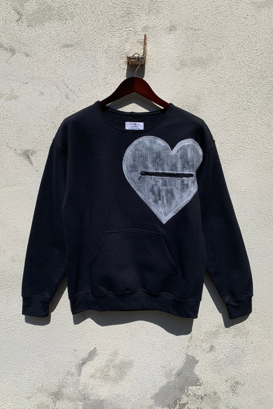 Upcycling Deep Sweater Schwarz M