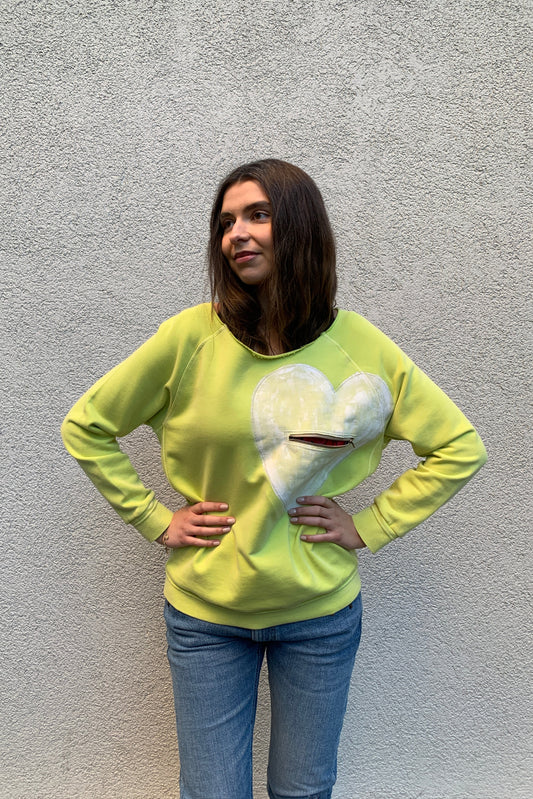 Upcycling Deep Sweater Gelb M