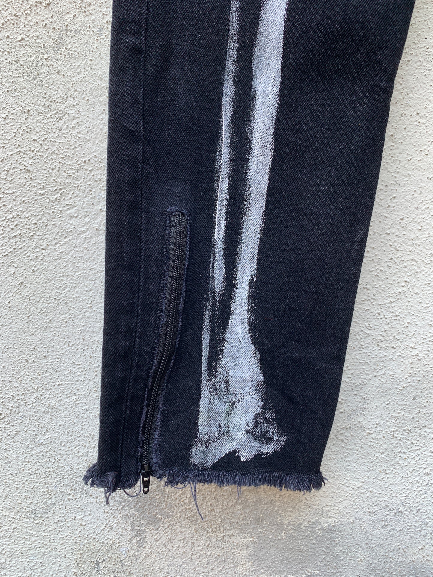 Upcycling Skeletor Jeans Schwarz 32/32