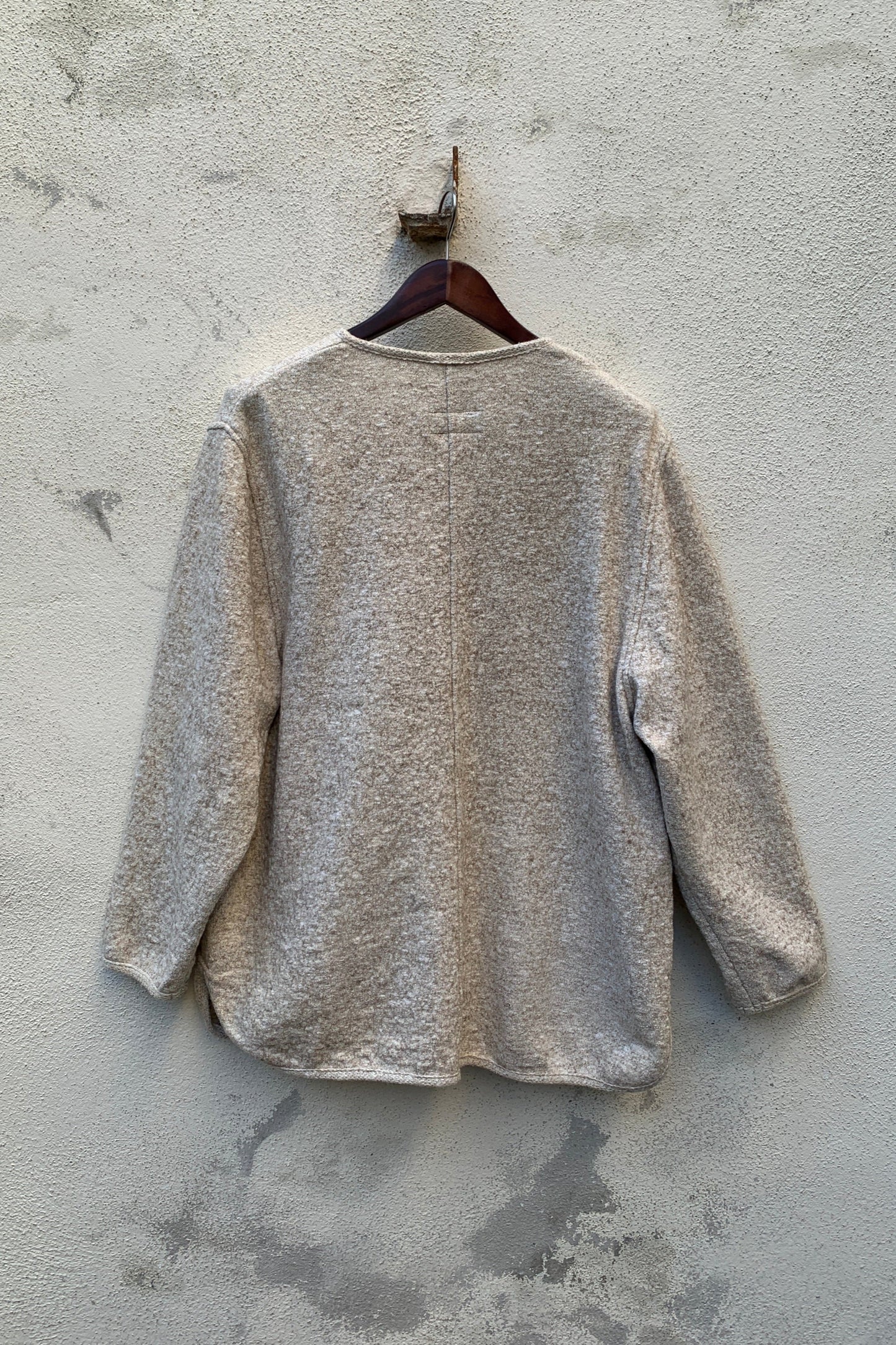 Upcycling Zip-Trachtenjacke Beige 3XL