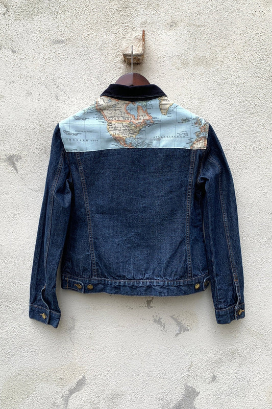 Upcycling Around the World Jeansjacke Navy S