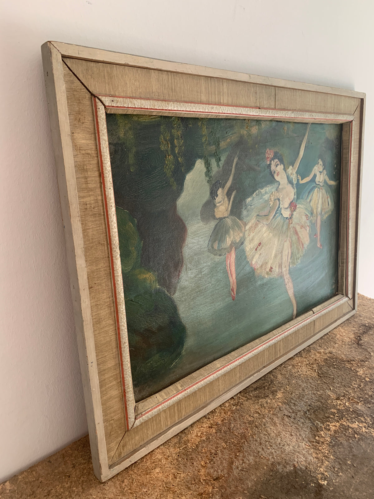 Ballett Ölgemälde mit Holzrahmen