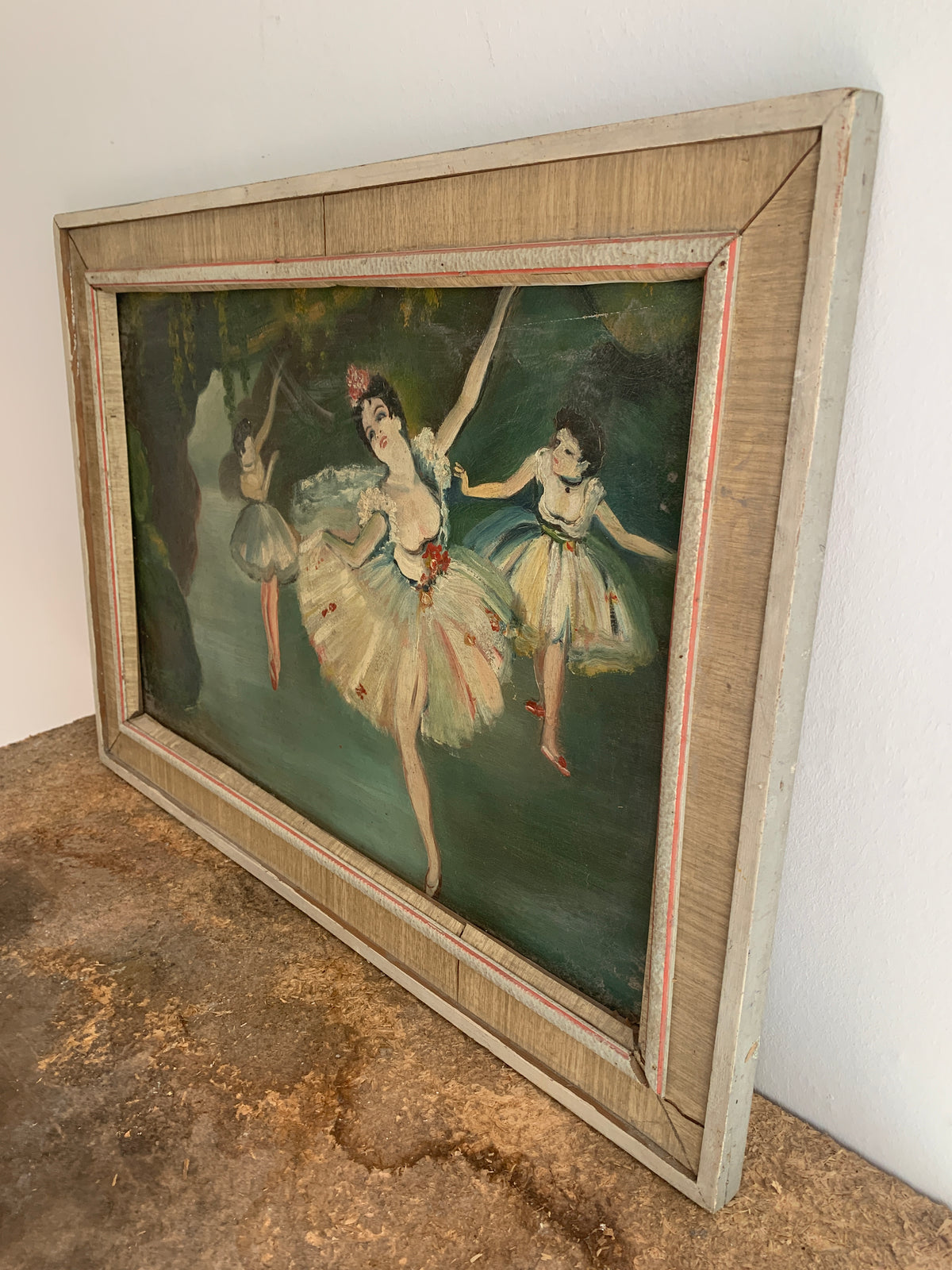Ballett Ölgemälde mit Holzrahmen