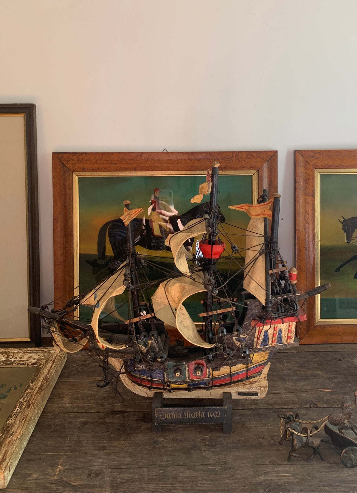 Santa Maria 1492 antikes Segelschiff aus Holz
