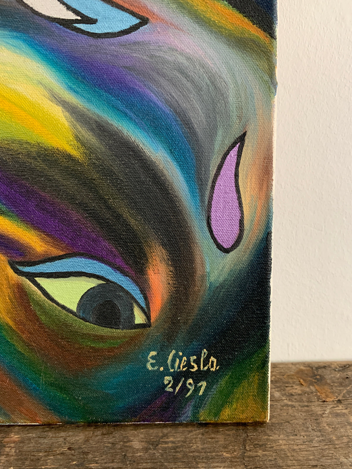 E. Ciesla 2/91 Acrylgemälde