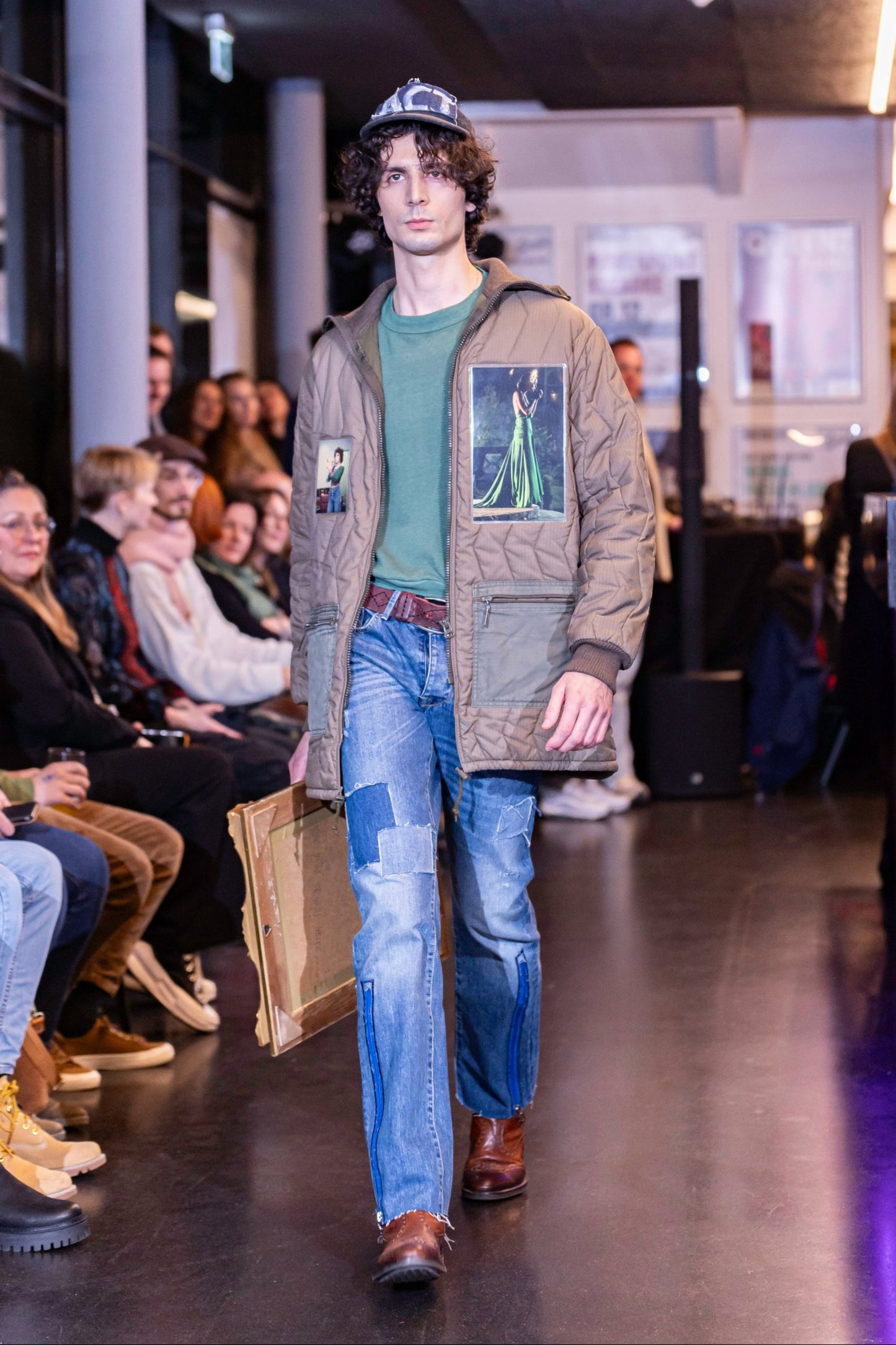 Upcycling Same Same But Different Jacke Khaki L