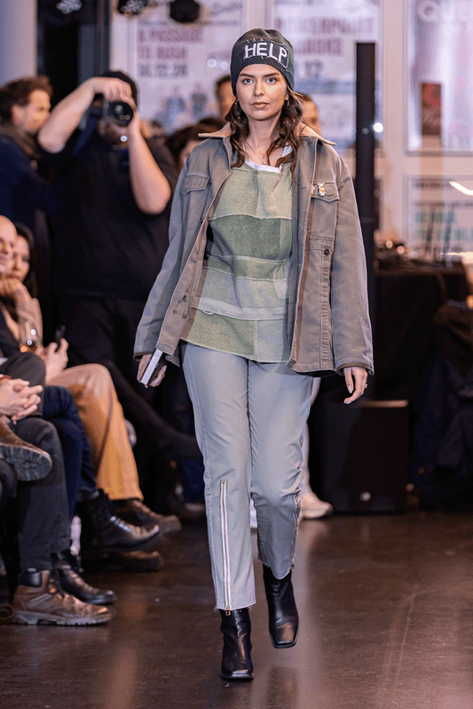 Upcycling Perspectives Jacke Khaki L