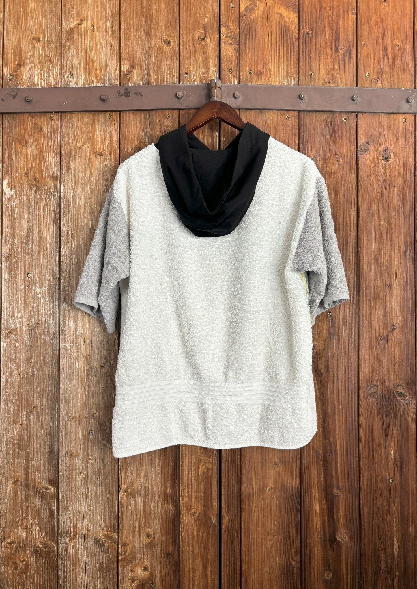 Upcycling Mr. T Handtuch T-Shirt Hoodie Weiß M