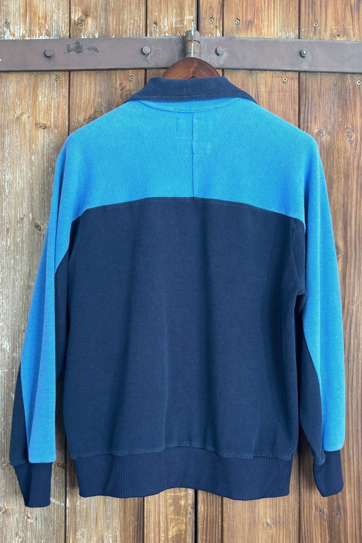 Upcycling Moody Donald Jacke Blau L